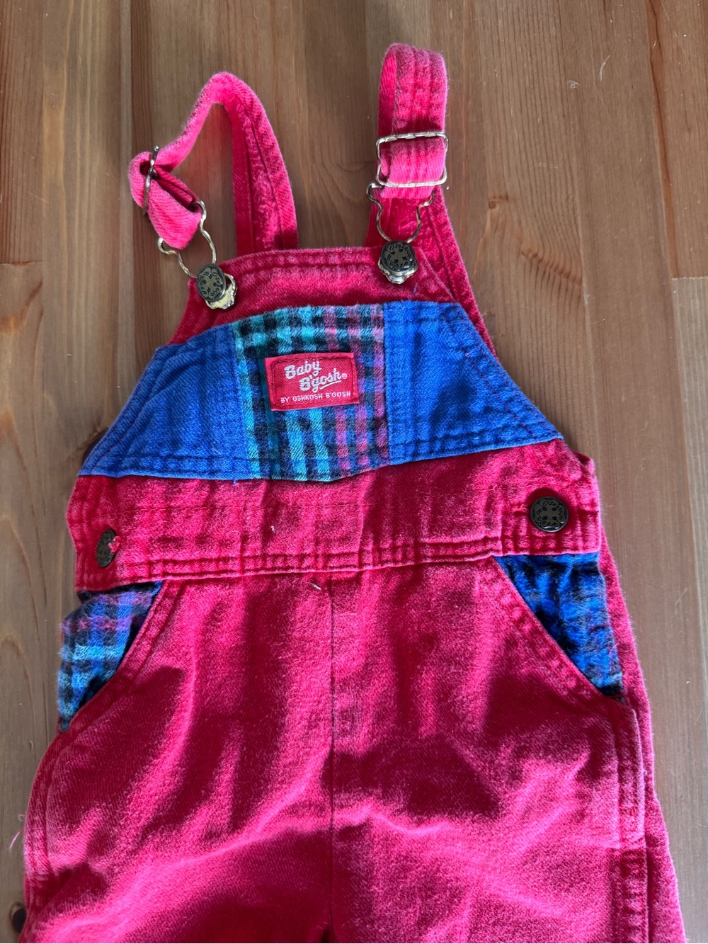 OshKosh B'gosh Pink and Blue Corduroy Overalls